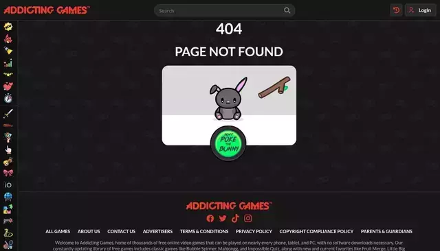 addictinggames.com homepage screenshot