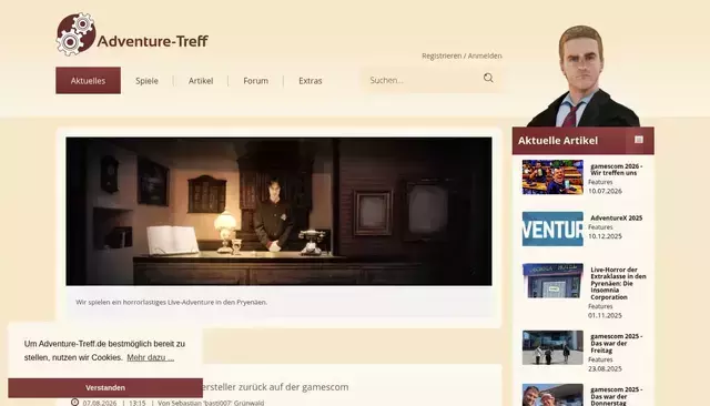adventure-treff.de homepage screenshot