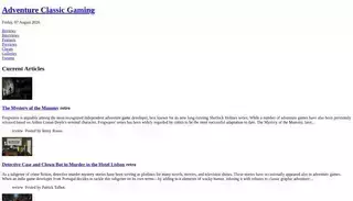 Adventure Classicgaming Adventure Classic Gaming - ACG - Adventure Games, Interactive Fiction Games - Reviews, Interviews, Features, Previews, Cheats, Galleries, Forums
