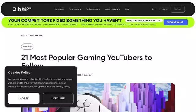 air.io homepage screenshot