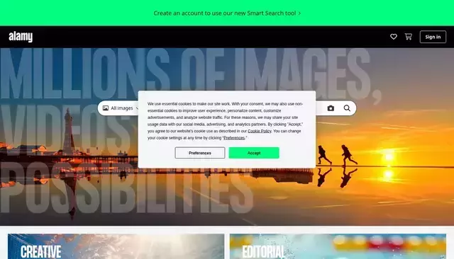 alamy.com homepage screenshot