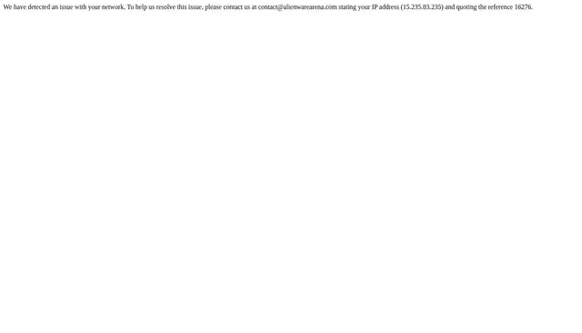 alienwarearena.com homepage screenshot