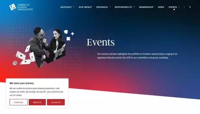 americangaming.org homepage screenshot