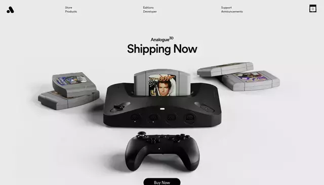 analogue.co homepage screenshot