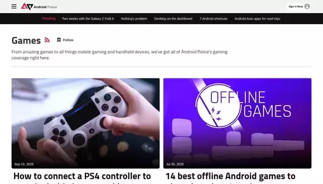 androidpolice.com homepage screenshot