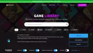 Ant Stream Retro Games Library | 1,300+ Classic Games | Antstream Arcade