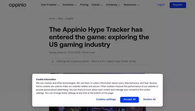 appinio.com homepage screenshot