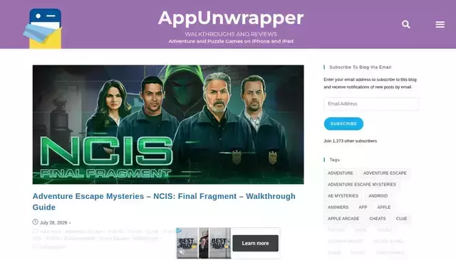 appunwrapper.com homepage screenshot