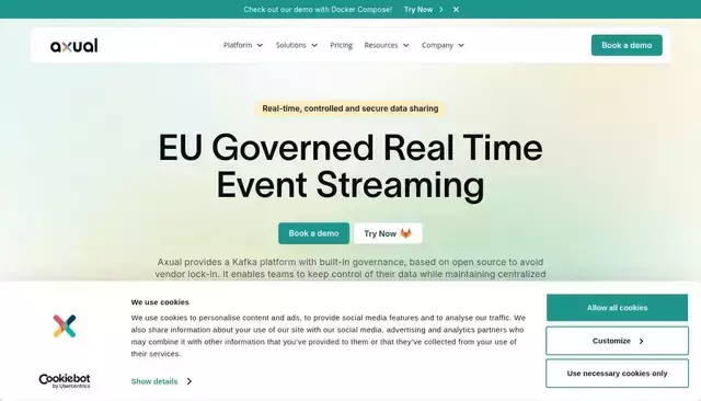 axual.com homepage screenshot