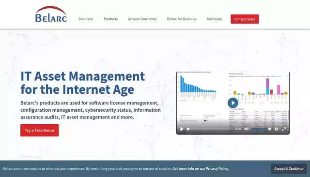 belarc.com homepage screenshot