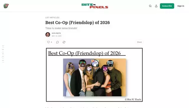 bitsnpixels.org homepage screenshot