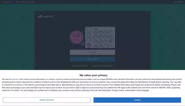 bloob.io homepage screenshot