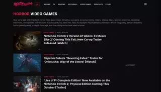 Bloody Disgusting Horror Video Games - News, Reviews, Exclusives