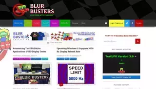Blur Busters Blur Busters - Everything Better Than 60Hz