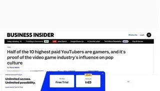 Business Insider YouTube's Highest Paid Creators Turn Video Games Into Performance Art - Business Insider