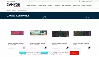 Canyon Gaming Keyboards - PC keyboards for gamers | Canyon gaming
