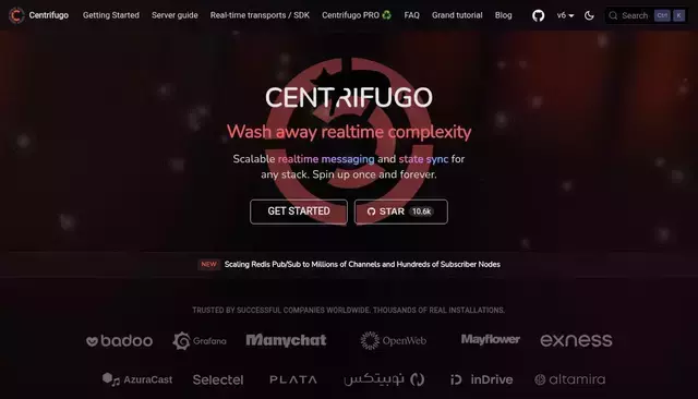 centrifugal.dev homepage screenshot