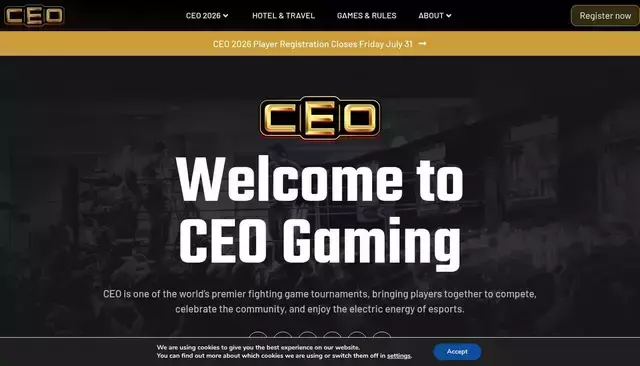 ceogaming.org homepage screenshot