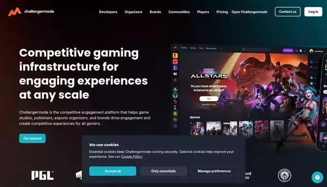 challengermode.com homepage screenshot