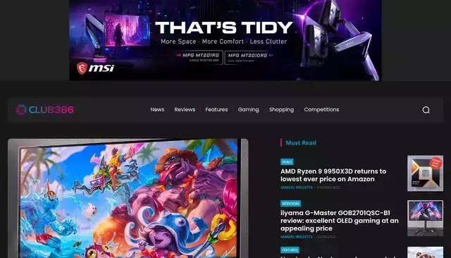 club386.com homepage screenshot