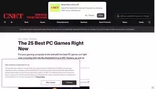 Cnet Top 25 Best PC Games