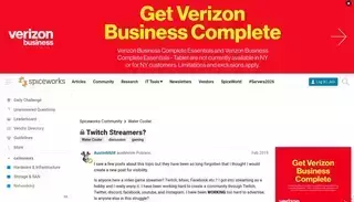 Spice Works Twitch Streamers? - Water Cooler - Spiceworks Community