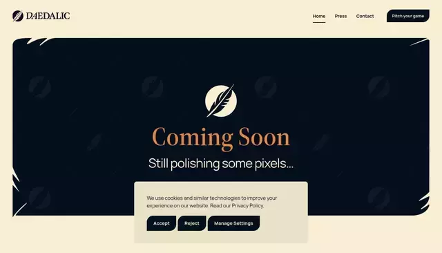 daedalic.com homepage screenshot