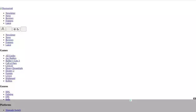 destructoid.com homepage screenshot