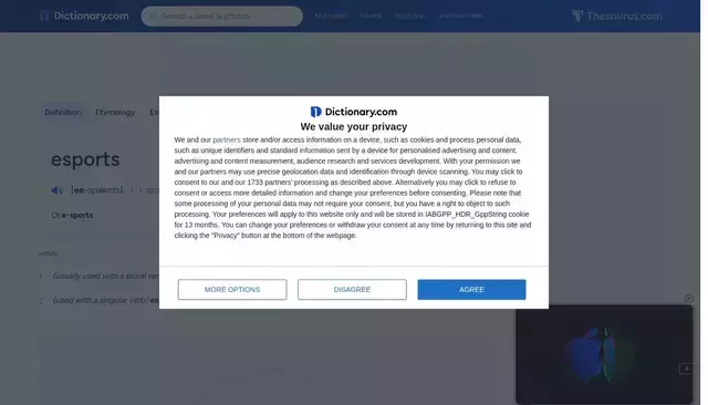dictionary.com homepage screenshot