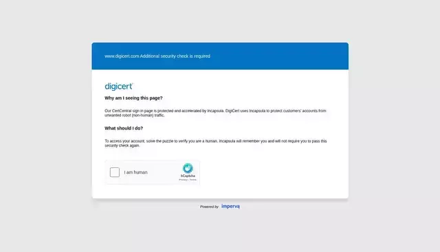 digicert.com homepage screenshot