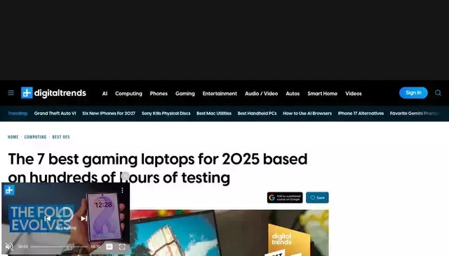 digitaltrends.com homepage screenshot