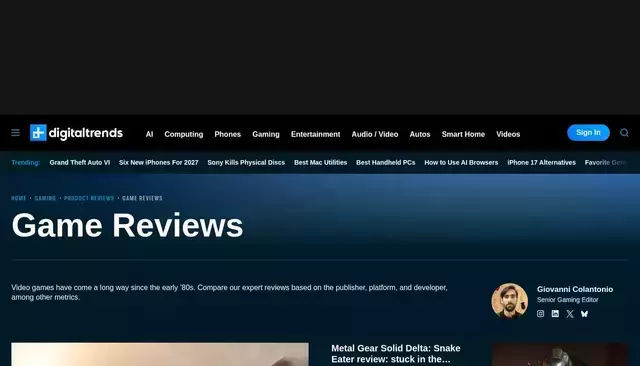 digitaltrends.com homepage screenshot