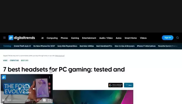digitaltrends.com homepage screenshot