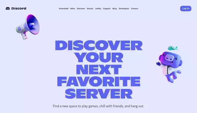 discord.com homepage screenshot