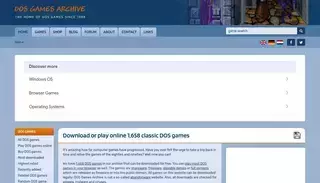 Dos Games Archive DOS Games Archive: download DOS games for free (MS-DOS)