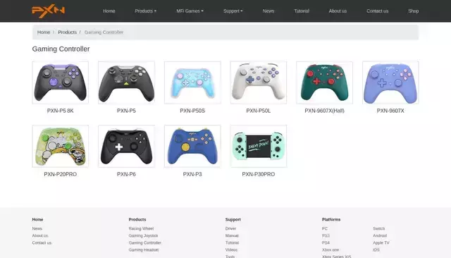 e-pxn.com homepage screenshot