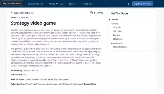 ebsco.com homepage screenshot