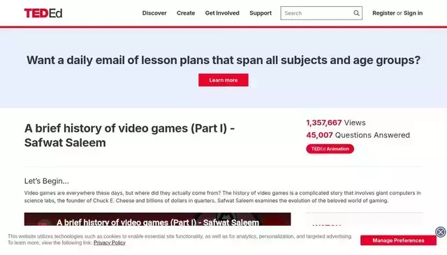 ed.ted.com homepage screenshot