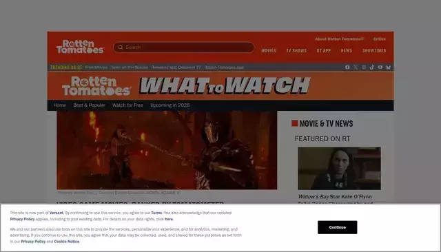 editorial.rottentomatoes.com homepage screenshot