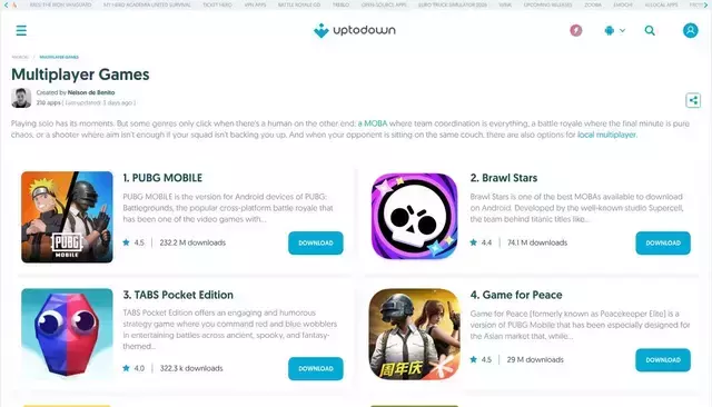 en.uptodown.com homepage screenshot