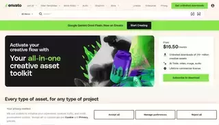En Va To Envato® | AI Tools and Unlimited Creative Assets