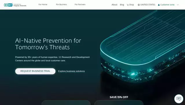 eset.com homepage screenshot