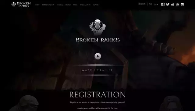 eu.brokenranks.com homepage screenshot