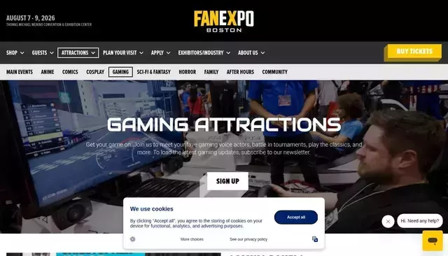 fanexpohq.com homepage screenshot