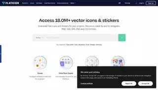Flat Icon Vector Icons and Stickers - PNG, SVG, EPS, PSD and CSS