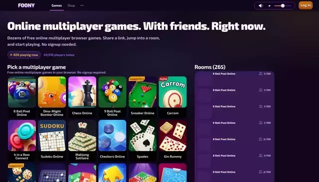 foony.com homepage screenshot