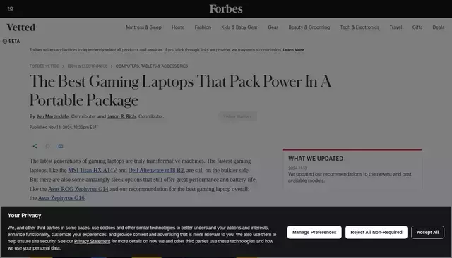forbes.com homepage screenshot
