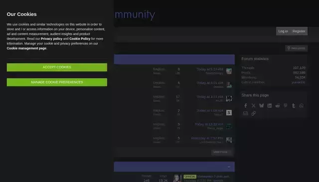 forum.gamemaker.io homepage screenshot