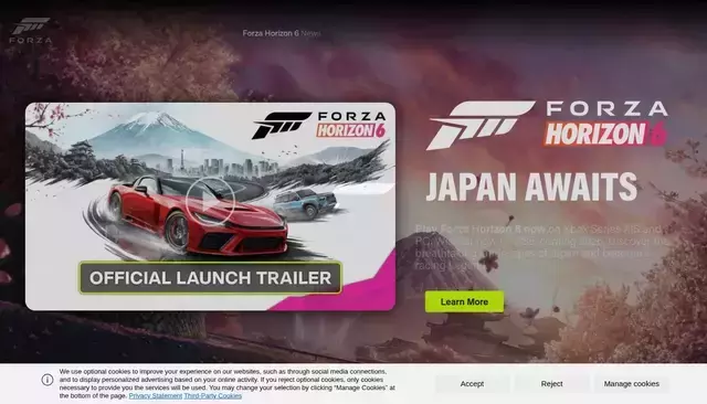 forzamotorsport.net homepage screenshot