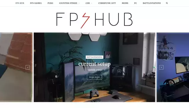 fpshub.com homepage screenshot